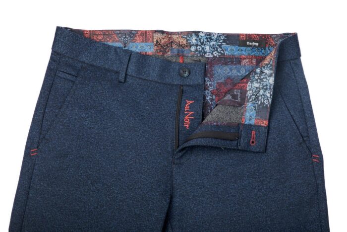 Au Noir Dressy Stretch Pant | Beretta Bale Navy - Image 4