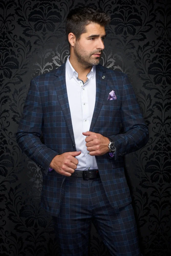 Au Noir Stretch Blazer | Huston Navy - Image 1